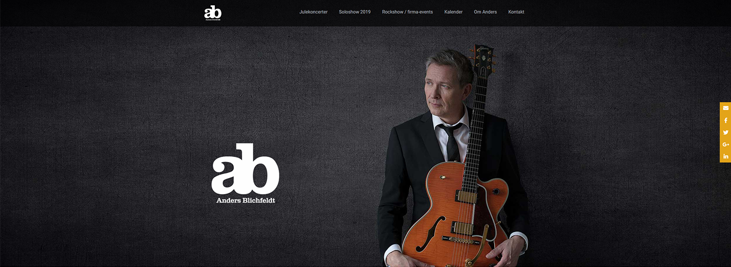 Anders Blichfeldt Big Fat Snake holder sin guitar webpage cover