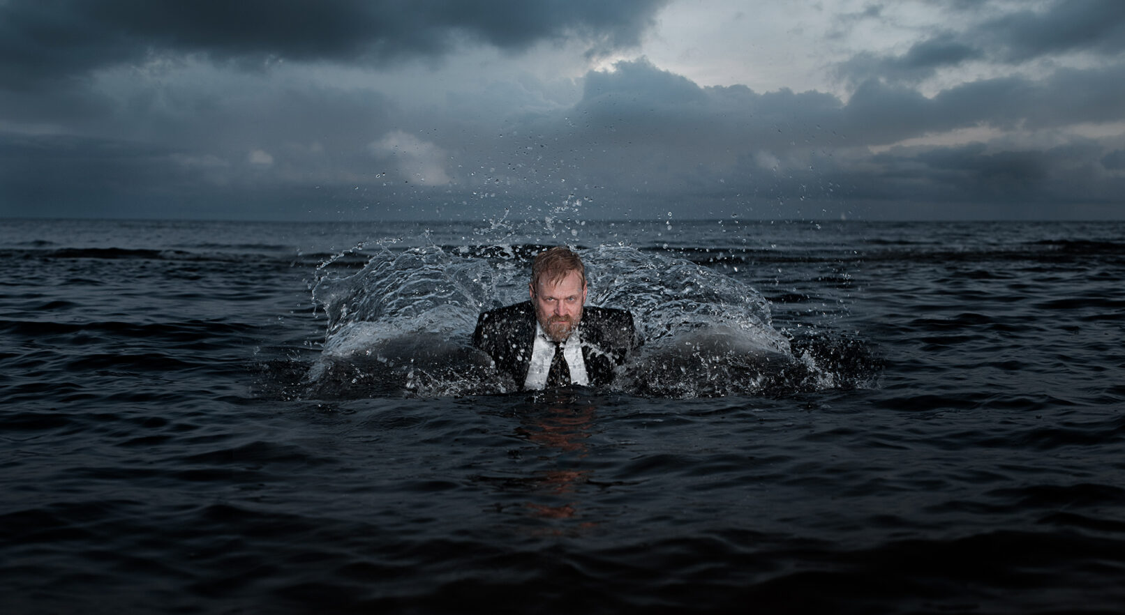 Carsten Bjørnlund i vandet